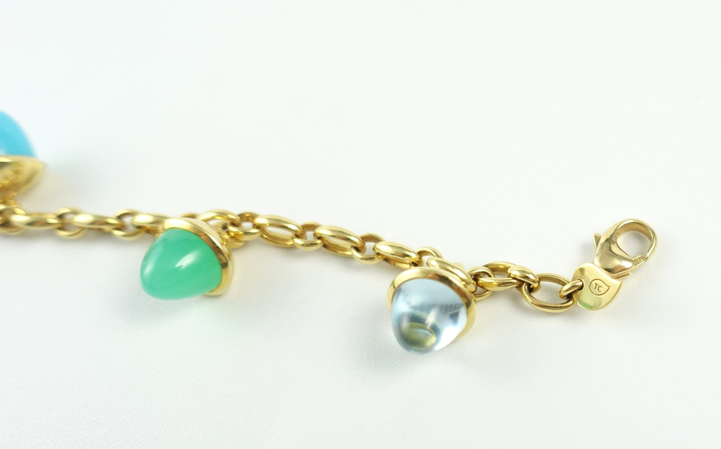 Tamara Comolli MIKADO Flamenco Armband "Lagoon" 18 Karat Gelbgold Ref. B-MFL-Ch-Lag-yg